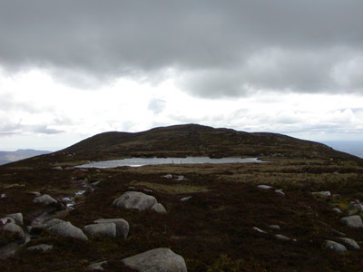 looking towards the South Cairn and summit.
