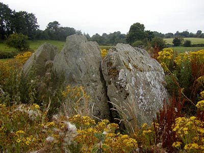 The stone on the right is the slipped capstone.