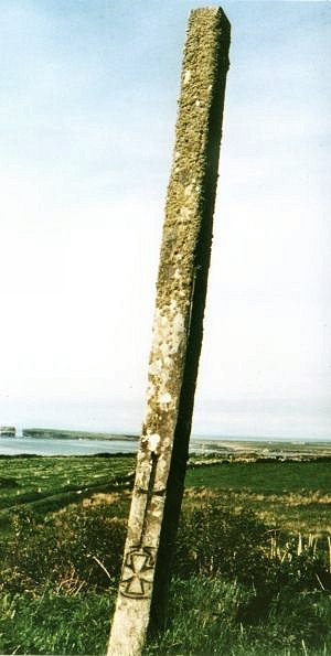 The island off the headland behind is a Promontory Fort whose causeway collapsed into the sea.