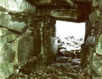 The passage of Slieve Gullion South Cairn.