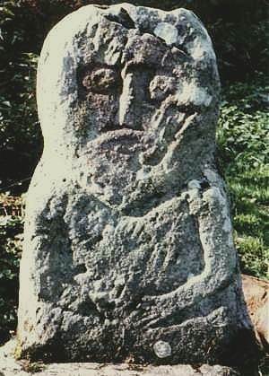 Figure from Lustymore island, county Fermanagh