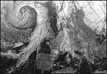 Weather Map of Western Europe